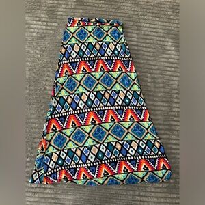 Long colourful skirt